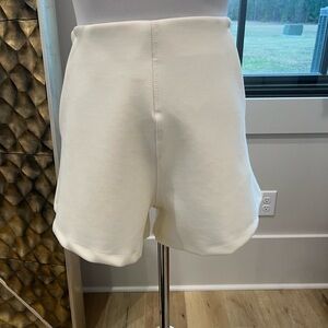 TCEC High Waist Cream Shorts